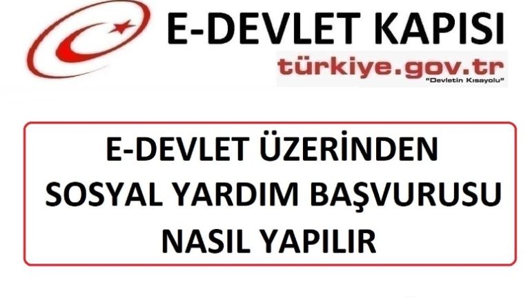 E-Devletten Maddi Yardım Başvurusu